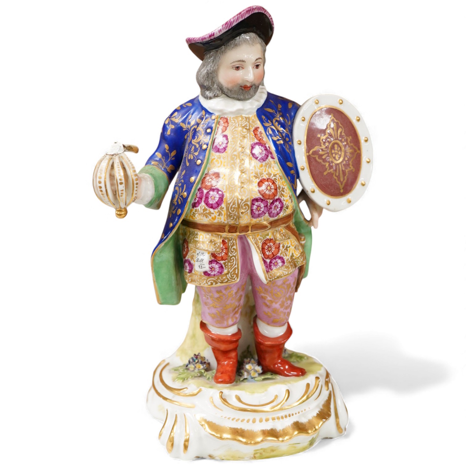 A 19th century Derby figure of Falstaff, 22cm